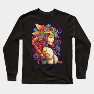 Plastic Macaroni Boho Trippy Hippy Galactic Noodle Long Sleeve T-Shirt